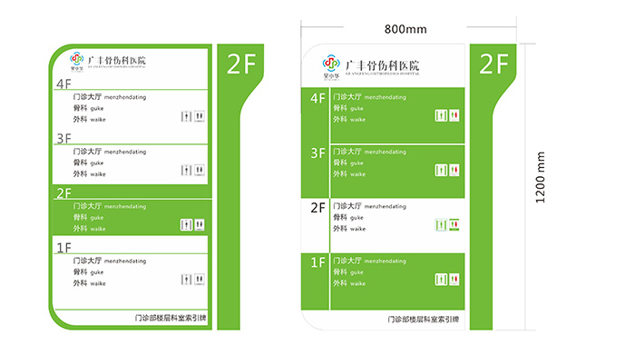 醫院VI導向設計_醫博傳人