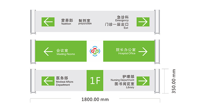 醫院VI導向設計_醫博傳人